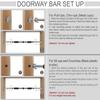 Spancare Pull up Bar, Chin up Bar Door Way Door Mounts for Home, Gym, Fitness, Exercise view 4
