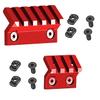 GOTICAL-Combo of 4-45 Degree Offset Mount, 5 Slot, 7 Slot Rail with Quick Detach QD S l i n g S w i v e l Mount Kit-Push Button in Durable Material in red (5, 7 Slots, & Attachment & Red Mounts) view 2