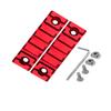 GOTICAL-Combo of 4-45 Degree Offset Mount, 5 Slot, 7 Slot Rail with Quick Detach QD S l i n g S w i v e l Mount Kit-Push Button in Durable Material in red (5, 7 Slots, & Attachment & Red Mounts) view 4