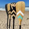 Adjustable Bamboo Paddleboard Paddle - VAMO Carbon Fiberglass Adjustable Paddle with ABS Edge for SUP, SUP Surf, or Paddleboarding (Bamboo Caribbean) view 2