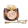 Brass Compass 'Not All Those Who Wander are Lost' Personalized Compass with Leather Case - Inspirational Compass for Wanderer Traveler Graduation Gift Birthday Gift Travel Gift view 1