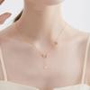 MIKAMU bow Pendant Necklaces for Women CZ cubic zirconia 14K Gold Plated Pendant Necklace bow Valentine's Day Jewelry Sister Wife Girlfriend view 3