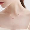 MIKAMU bow Pendant Necklaces for Women CZ cubic zirconia 14K Gold Plated Pendant Necklace bow Valentine's Day Jewelry Sister Wife Girlfriend view 4