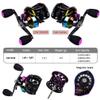 Baitcasting Fishing Reel-7.2:1 Colorful High Speed,nonrust Steel Bearing Bait Cast Fishing Reel,10adjustable Magnetic Brake,Dreamy Color,strong Lightweight,freshwater Saltwater-Ca-general wheel||right view 3