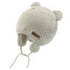 XIAOHAWANG Baby Hat Cute Bear Toddler Earflap Beanie Warm for Fall Winter (F-Beige, M(6-12 Months)) view 1
