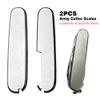 EMVANV Army Cutter Scales, 2pcs Titanium Alloy Durable Non Slip Army Cutter Scales DIY (A) view 2