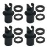 kingsea Inflatable Kayak Pump Adapter,Paddle Board Air Pump Hose Adapter Air Valve Nozzle Kayak Air Pump Replacement Accessories for Inflatable Boat Bed Halkey Roberts (4Pack) view 1