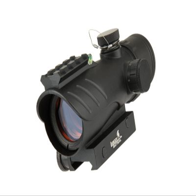 Lancer Tactical Airsoft Enclosed Red Dot Sight w/Top Optic Rail - Black