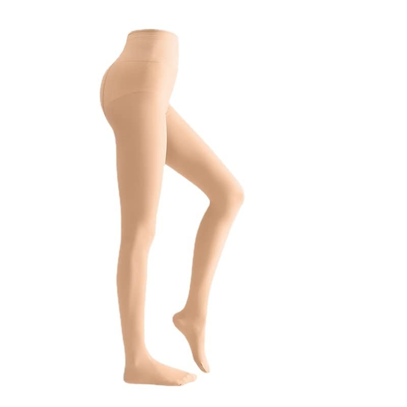 Attria Women Warm Fleece Lined Translucent Pantyhose Tights, Leggings Winter Tights Elastic Sheer Thermal Pants (Beige,Ultra Thick Fleece)