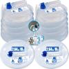 2 Pack - 2.64/3.96 Gallon Premium Collapsible Water Containers: Large Capacity Food - Grade LDPE, BPA - Free, Ultimate for Camping & Hiking. with a Patented Leak - Proof Faucet Design view 1