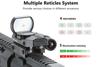 Lancer Tactical 1X22X33 Reflex Sight Red Dot Sight Red Green 4 Reticle Optics with Red Laser for 20mm Rail view 2