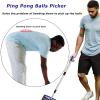 Glemall Table Tennis Balls Collector - 2 Set Ping Pong Ball Picker Upper Retriever with Adjustable Length Net Bag Handle for Storage - 120 Balls view 2