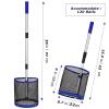 Glemall Table Tennis Balls Collector - 2 Set Ping Pong Ball Picker Upper Retriever with Adjustable Length Net Bag Handle for Storage - 120 Balls view 3