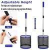 Glemall Table Tennis Balls Collector - 2 Set Ping Pong Ball Picker Upper Retriever with Adjustable Length Net Bag Handle for Storage - 120 Balls view 4