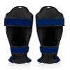 Fairtex SP5 Muay Thai Shin Guards for Men, Women, Kids | Shinguards are Premium, Lightweight & Durable | Extended Protection to Avoid shin splints During Training or Sparring - XSmall,Blue view 2