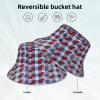Moose Bucket Hat, Animal Summer Beach Sun Hat Double Sided Foldable Outdoor Unisex Bucket Hat view 4