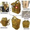 Galaxy 251 Pcs First Aid Kits for Survival Emergency Trauma Military Tactical Medical Hunting Camping Hiking Fishing IFAK EMT Bag (Black and Brown) view 4
