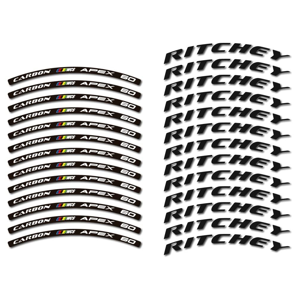 Ritchey Carbon Apex 60mm Road Wheel Rim Bike Compatible Stickers
