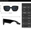 HCHES Vintage Fashion Sunglasses Men Women Famous Luxury Design Big Frame Optical Sun Glasses For Female UV400,Brown Clear,as the picture view 2