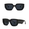 HCHES Vintage Fashion Sunglasses Men Women Famous Luxury Design Big Frame Optical Sun Glasses For Female UV400,Brown Clear,as the picture view 3