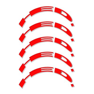 STAR SAM Hed 88mm White Profile Road Wheel Rim Bike Compatible Stickers
