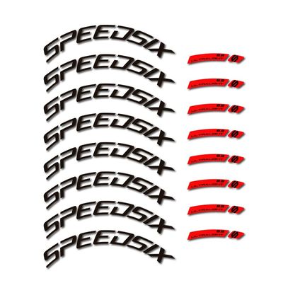 Speedsix Ultralight 8.8 Road Wheel Rim Bike Compatible Stickers - 88mm