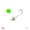 5pcs Fish WOW! 4oz Glow Shad Jig Head 32786 MUSTAD Hook 2X Strong 9/0 Black Nickel Hooks Fish Bait swimbait Head jig Jigheads view 2