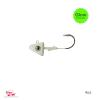 5pcs Fish WOW! 4oz Glow Shad Jig Head 32786 MUSTAD Hook 2X Strong 9/0 Black Nickel Hooks Fish Bait swimbait Head jig Jigheads view 4