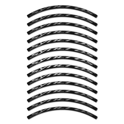 Stickers compatible with Syncros 26 mm road bike rim
