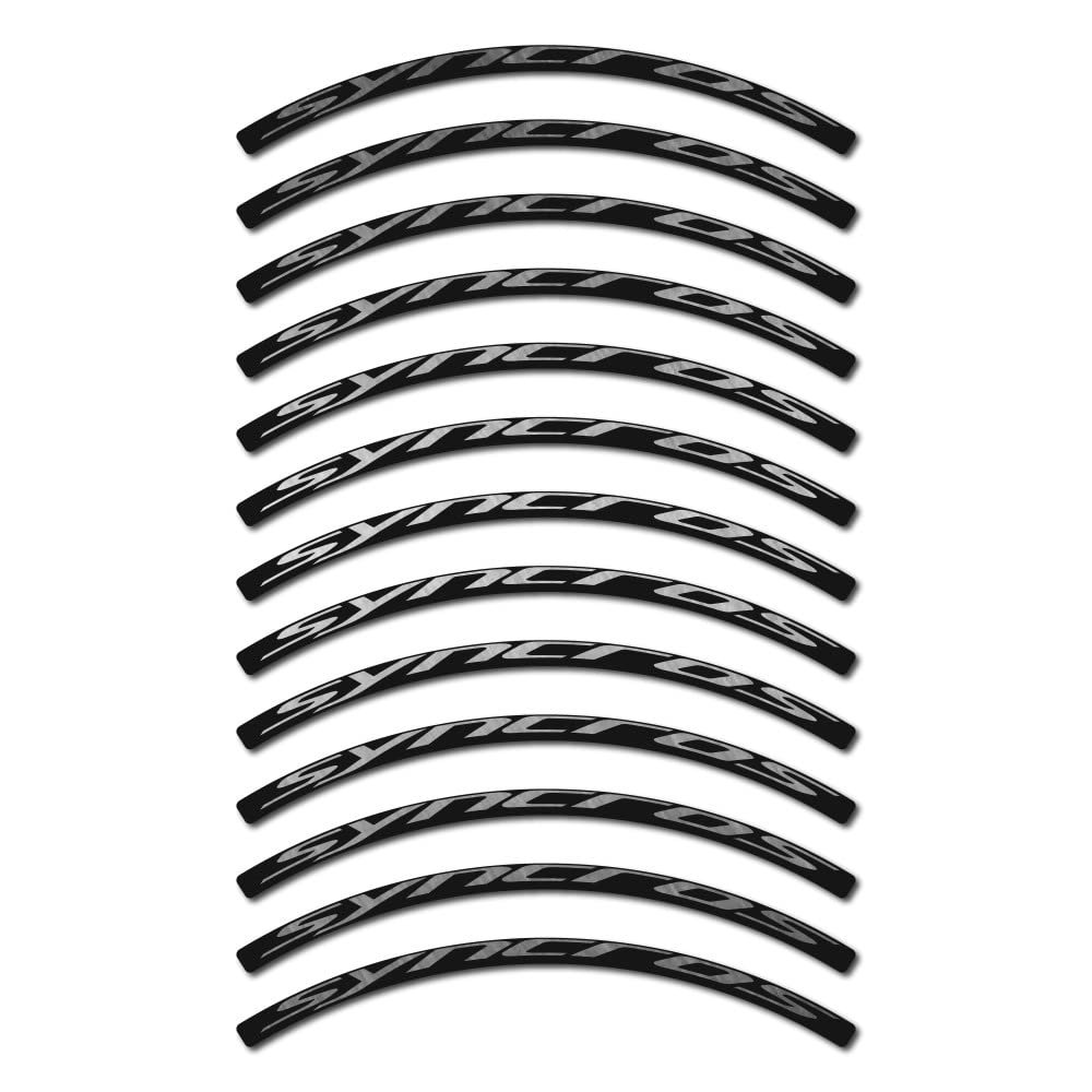 Stickers compatible with Syncros 26 mm road bike rim
