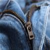 Men Ripped Slim Fit Jeans Destroyed Distressed Straight Denim Pants Vintage Mid Waist Washed Biker Jean Trousers (Light Blue,34) view 4