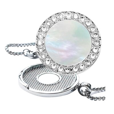 E TRUEE Golf Ball Marker Necklace, Pearl Crystal Ball Marker, Golf accessories,Golf gifts, Golf Ball Markers for Women