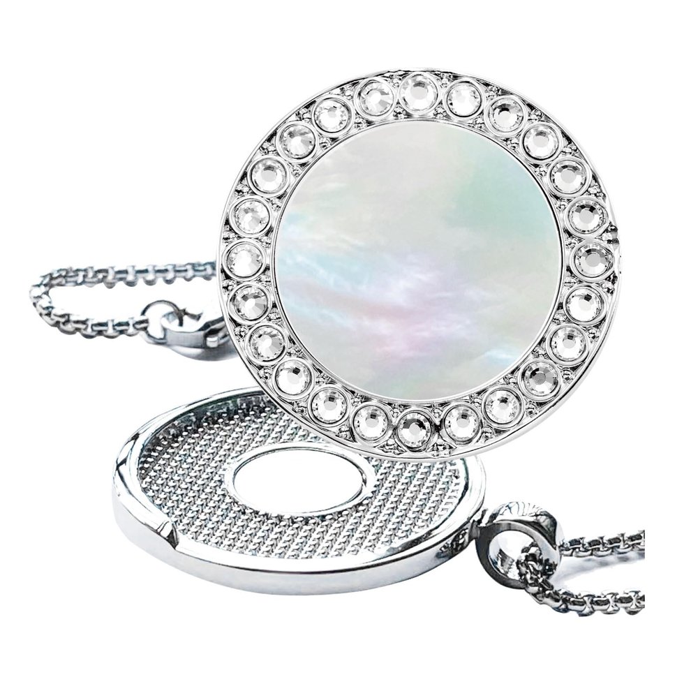 E TRUEE Golf Ball Marker Necklace, Pearl Crystal Ball Marker, Golf accessories,Golf gifts, Golf Ball Markers for Women