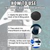 X AUTOHAUX 8pcs 8cm Black D Ring Patch PVC Stainless Steel Round Shape D Ring Pad for Surfboard Inflatable Boat Kayak Canoe Deck view 3