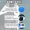 X AUTOHAUX 4pcs 11cm Blue D Ring Patch PVC Stainless Steel Round Shape D Ring Pad for Surfboard Inflatable Boat Kayak Canoe Deck view 3