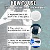 X AUTOHAUX 8pcs 8cm White D Ring Patch PVC Stainless Steel Round Shape D Ring Pad for Surfboard Inflatable Boat Kayak Canoe Deck view 3