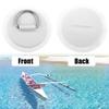 X AUTOHAUX 8pcs 8cm White D Ring Patch PVC Stainless Steel Round Shape D Ring Pad for Surfboard Inflatable Boat Kayak Canoe Deck view 4
