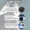 X AUTOHAUX 4pcs 11cm Black D Ring Patch PVC Stainless Steel Round Shape D Ring Pad for Surfboard Inflatable Boat Kayak Canoe Deck view 3