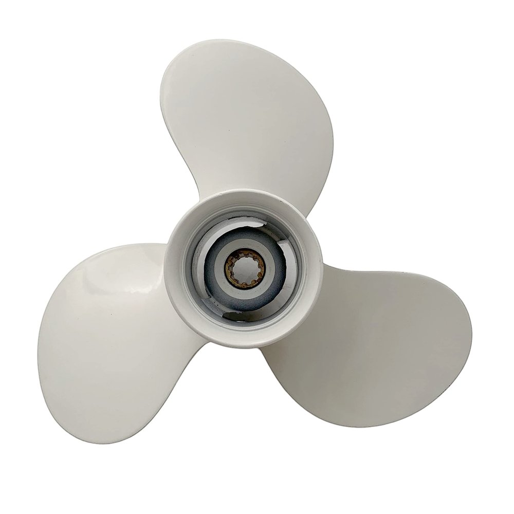 SLEIPNIR Propeller 9 7/8x13 for Yamaha Outboard 25-30HP Aluminum 10 Tooth OEM NO:664-45949-02-EL 9.9x13