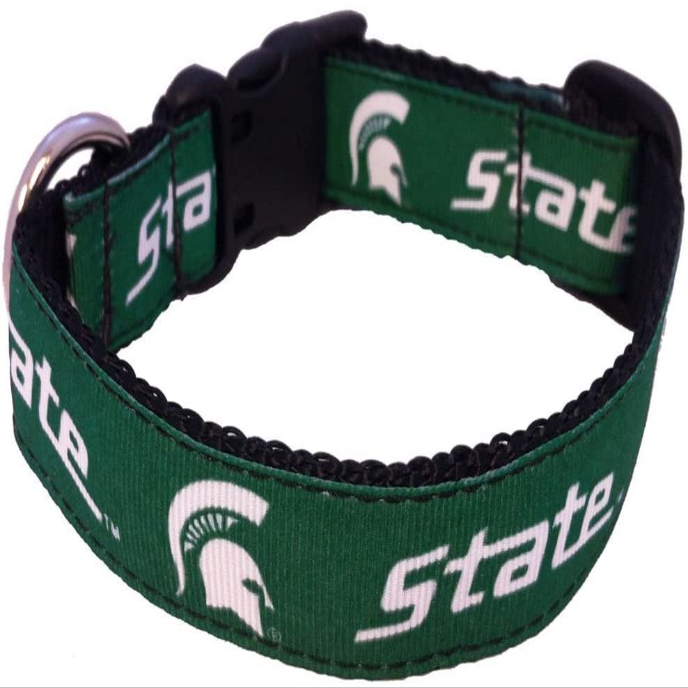 College Dog Collar (Extra Small, Michigan State)