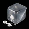 MECCANIXITY Collapsible Water Container 5L 1.32 Gallon Portable Storage Carrier Cube Jug with Spigot Sealing Cap for Outdoor Hiking Camping Boating Swimming view 4
