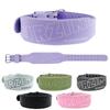 9 mm Weight Lifting Belt For Ladies (4" Wide /9mm thickness) - Leather Gym Belts Lower Waist Back Support For Women Fitness Squat Deadlift Heavy Duty Cross Training Gym Powerlifting Workout(Purple/XS) view 1