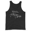 1969 Chevy Nova Classic Car Unisex Tank Top view 1