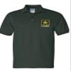 ALLNTRENDS Men's Polo T Shirt US Army Embroidered Military USA Army Gift (2XL, Forest Green) view 1