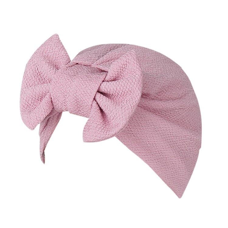 beauty YFJH Womens Bowknot Stretch Hijab Turban Headwear Cap (Pink Power)