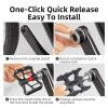 XIWALAI Bicycle Pedales MTB Quick Release CNC Rainproof Seal Bearing 8.2cm Widened Non-Slip Chrome Molybdenum Bike Road Pedal (Color : K3462F-BK) view 3