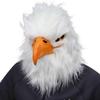 MOKRY PARTY White Eagle Head Mask Animal Bird Mask Eagle Claw Hairy Latex Mask Halloween Carnival Costume Mask, Adult Size view 3