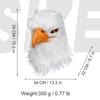 MOKRY PARTY White Eagle Head Mask Animal Bird Mask Eagle Claw Hairy Latex Mask Halloween Carnival Costume Mask, Adult Size view 4
