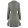 Women's Renaissance Gothic Lace Steampunk Thin Jacket Victorian Medieval Coat German Trench Coat Halloween Costume Gray view 2