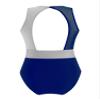 Aislor Girls' Ballet Dance Leotard Sleeveless Mesh Patchwork Criss Cross Back Unitards Gymnastic Jumpsuit Activewear Blue&Grey 4 Years view 2